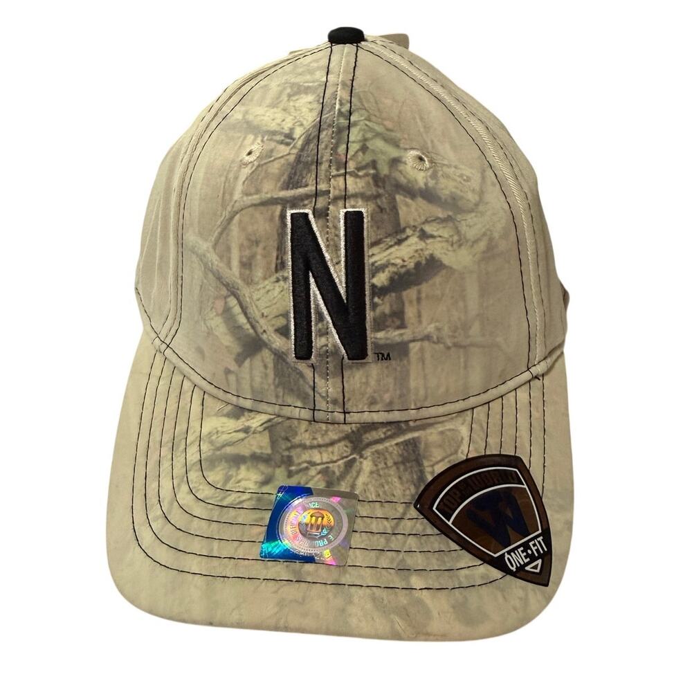 NWT NFL Towcaps Nebraska Huskers Team Tan Camo Fitted Cap